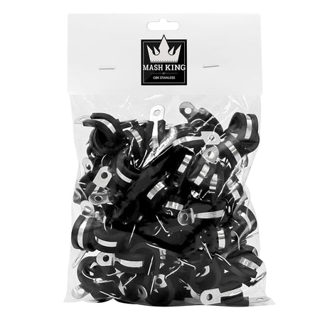 Cushioned Insulated Clamp (10mm | Approx. 3/8") (100 Pack)