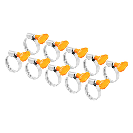 Easy-Turn (Butterfly) Hose Clamp (20mm - 32mm | Approx. 1 3/16") (10 Pack)