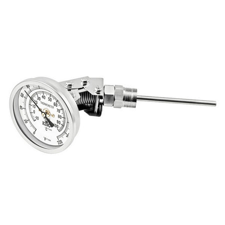 Adjustable Thermometer - 1/2" Male NPT (3.5" Stem)