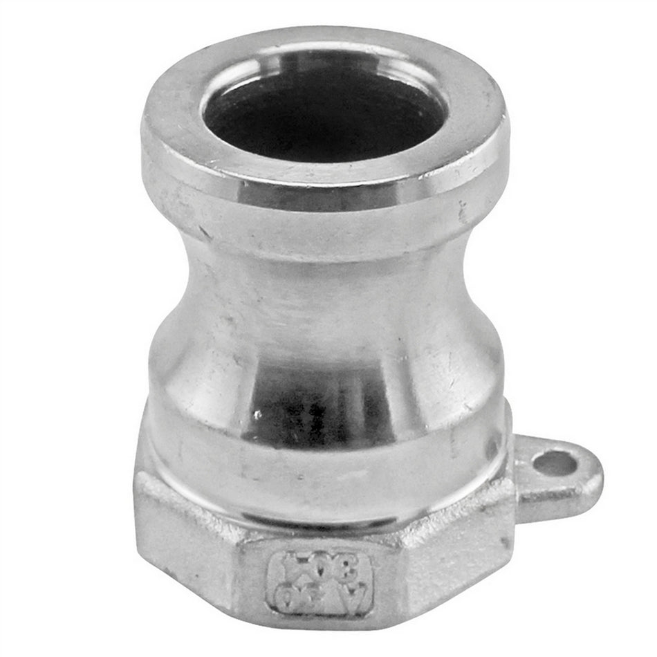 Stainless Steel Male Camlock Fitting - 1/2" Cam. X 1/2" Female NPT (Type A)