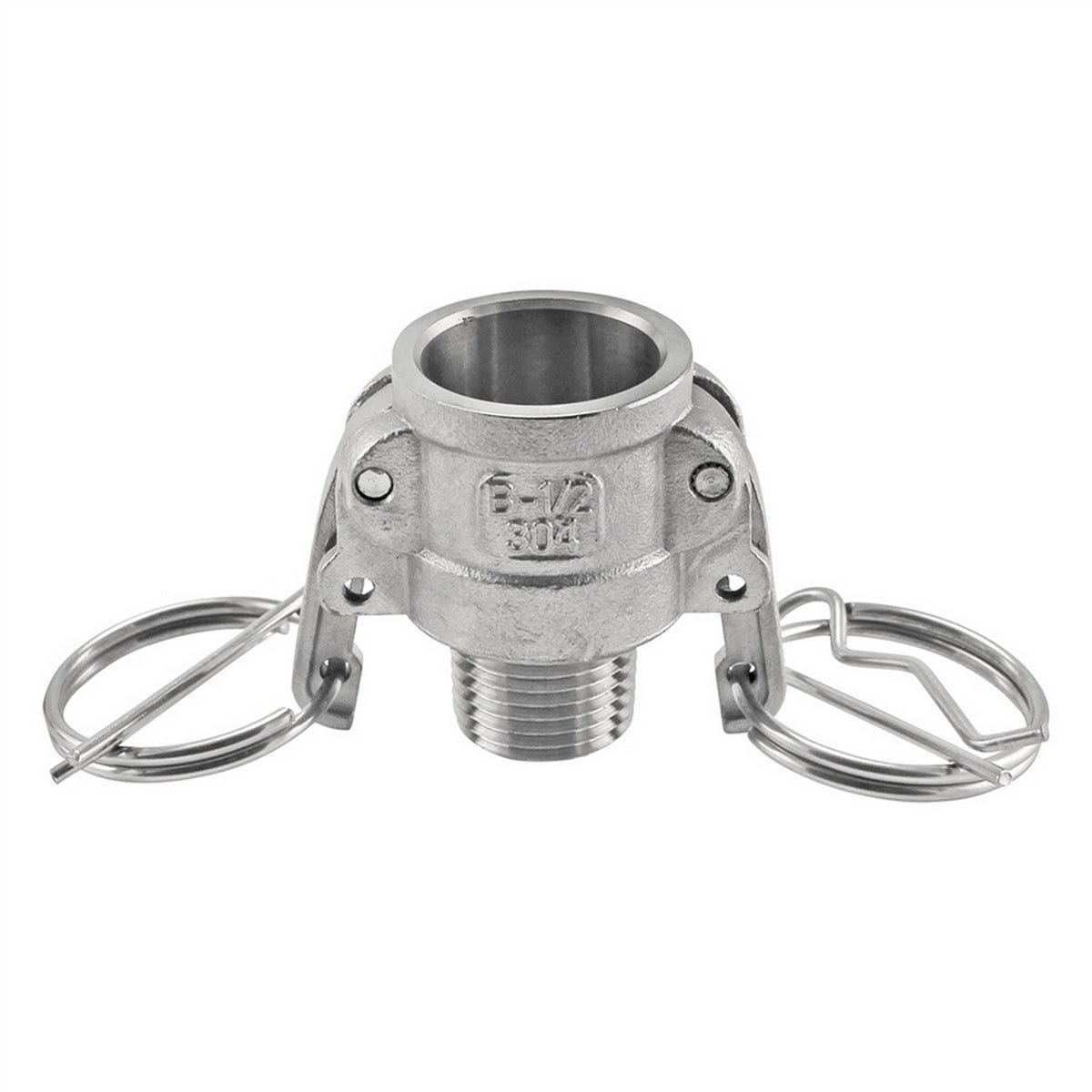 Stainless Steel Female Camlock Fitting - 1/2" Cam. X 1/2" Male NPT (Type B)