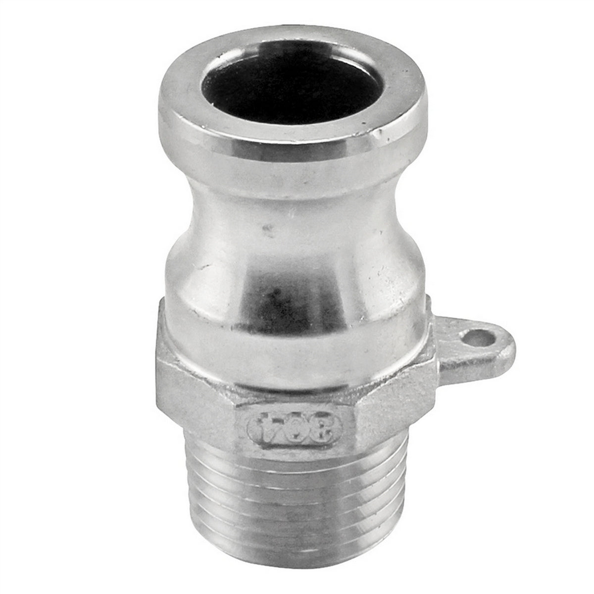 Stainless Steel Male Camlock Fitting - 1/2" Cam. X 1/2" Male NPT (Type F)