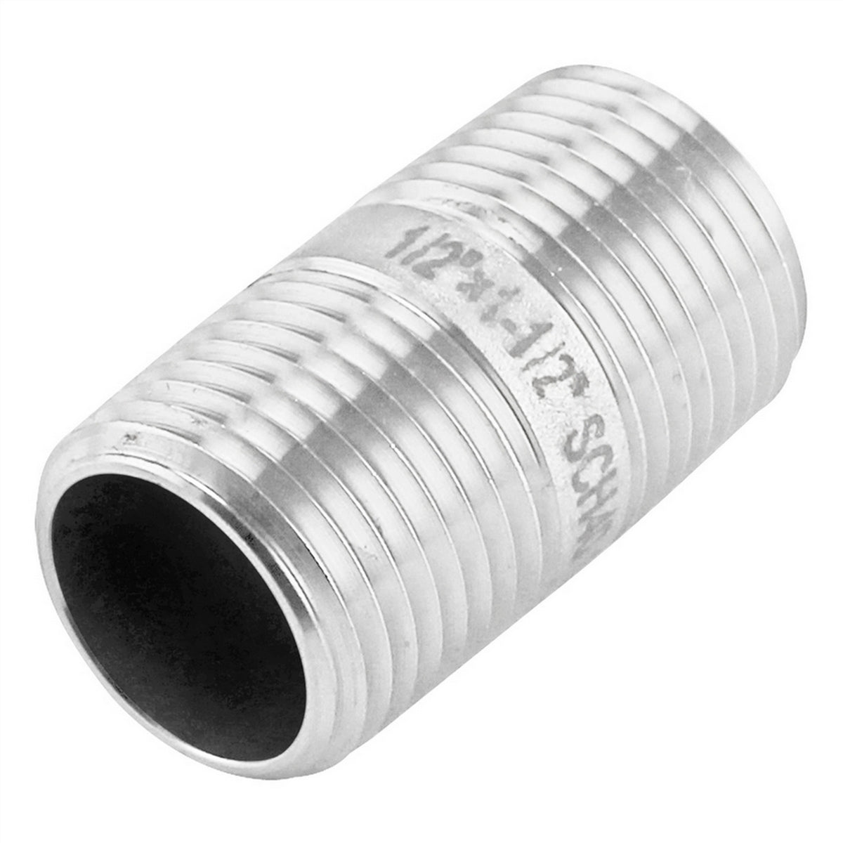 Stainless Steel Nipple - 1/2" Male NPT (1 1/2")