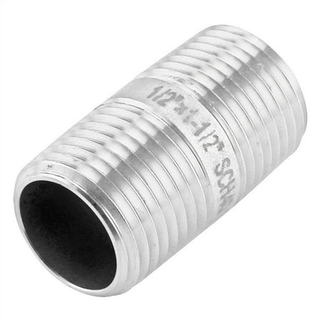 Stainless Steel Nipple - 1/2" Male NPT (1 1/2")