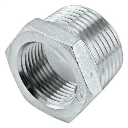 Stainless Steel Reducer Bushing - 3/4" Male NPT X 1/2" Female NPT