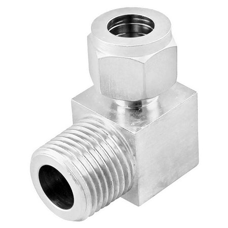 Stainless Steel 90° Elbow - 1/2" Male NPT X 1/2" Compression