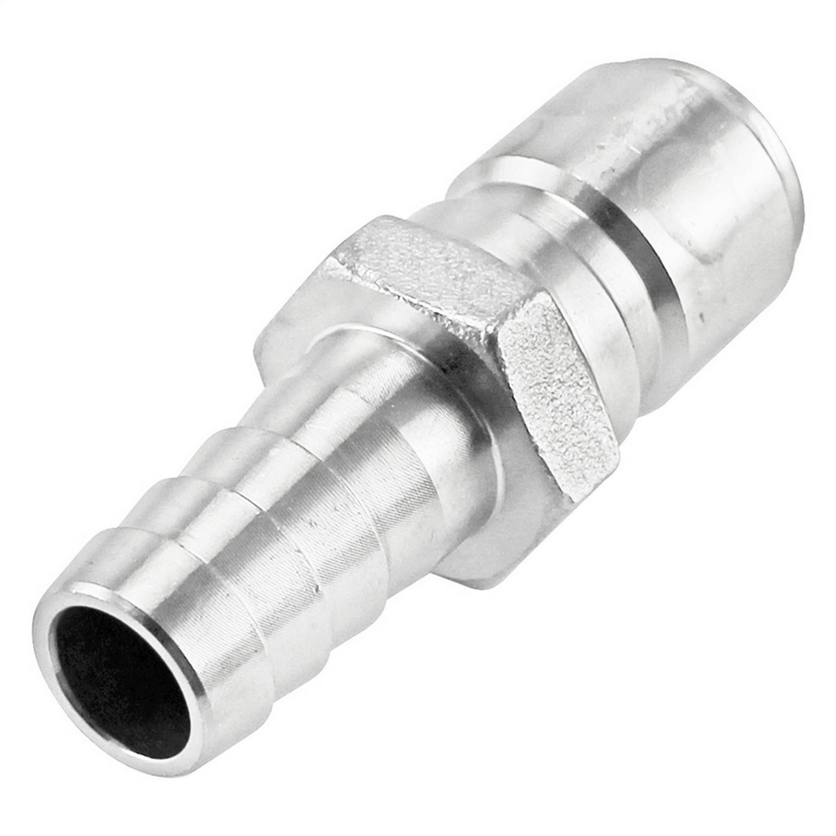 Stainless Steel Quick Disconnect Fitting - Male QD X 1/2" OD Barb
