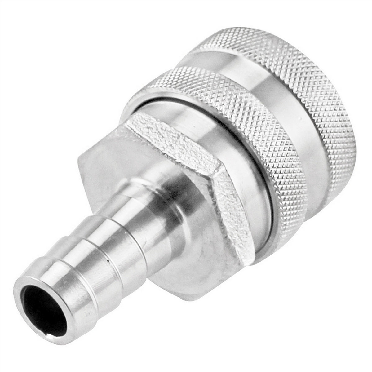 Stainless Steel Quick Disconnect Fitting - Female QD X 1/2" OD Barb