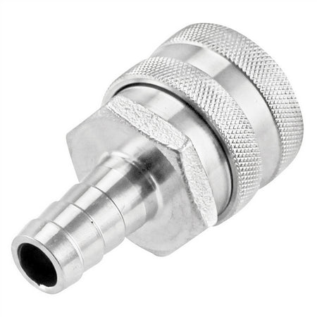 Stainless Steel Quick Disconnect Fitting - Female QD X 1/2" OD Barb