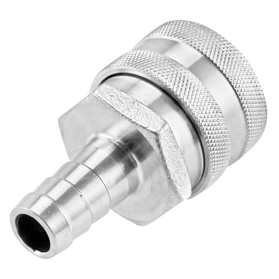 Stainless Steel Quick Disconnect Fitting - Female QD X 1/2" OD Barb