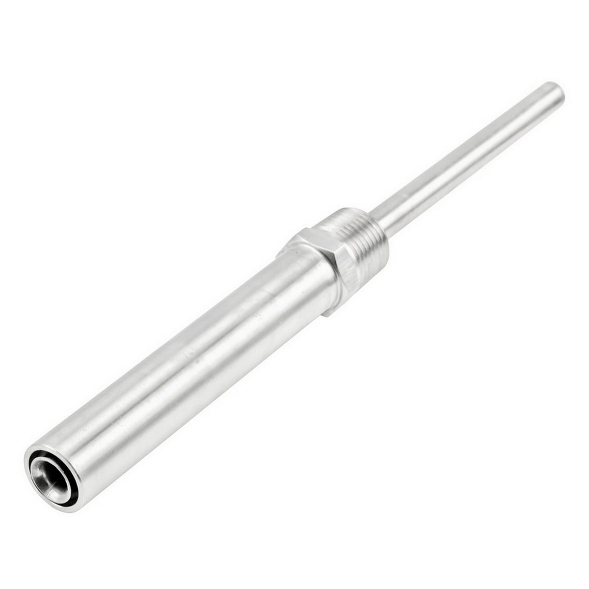 Stainless Steel Thermowell With Heat Shield - 1/2" Male NPT (4")