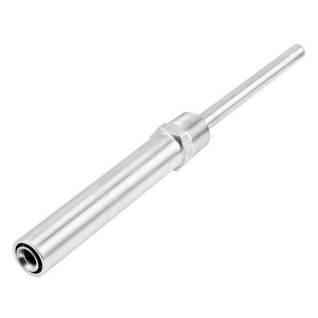 Stainless Steel Thermowell With Heat Shield - 1/2" Male NPT (4")