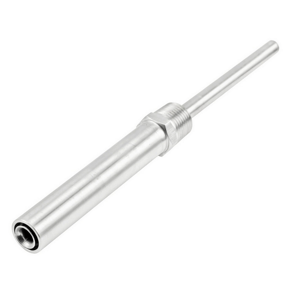 Stainless Steel Thermowell With Heat Shield - 1/2" Male NPT (4")
