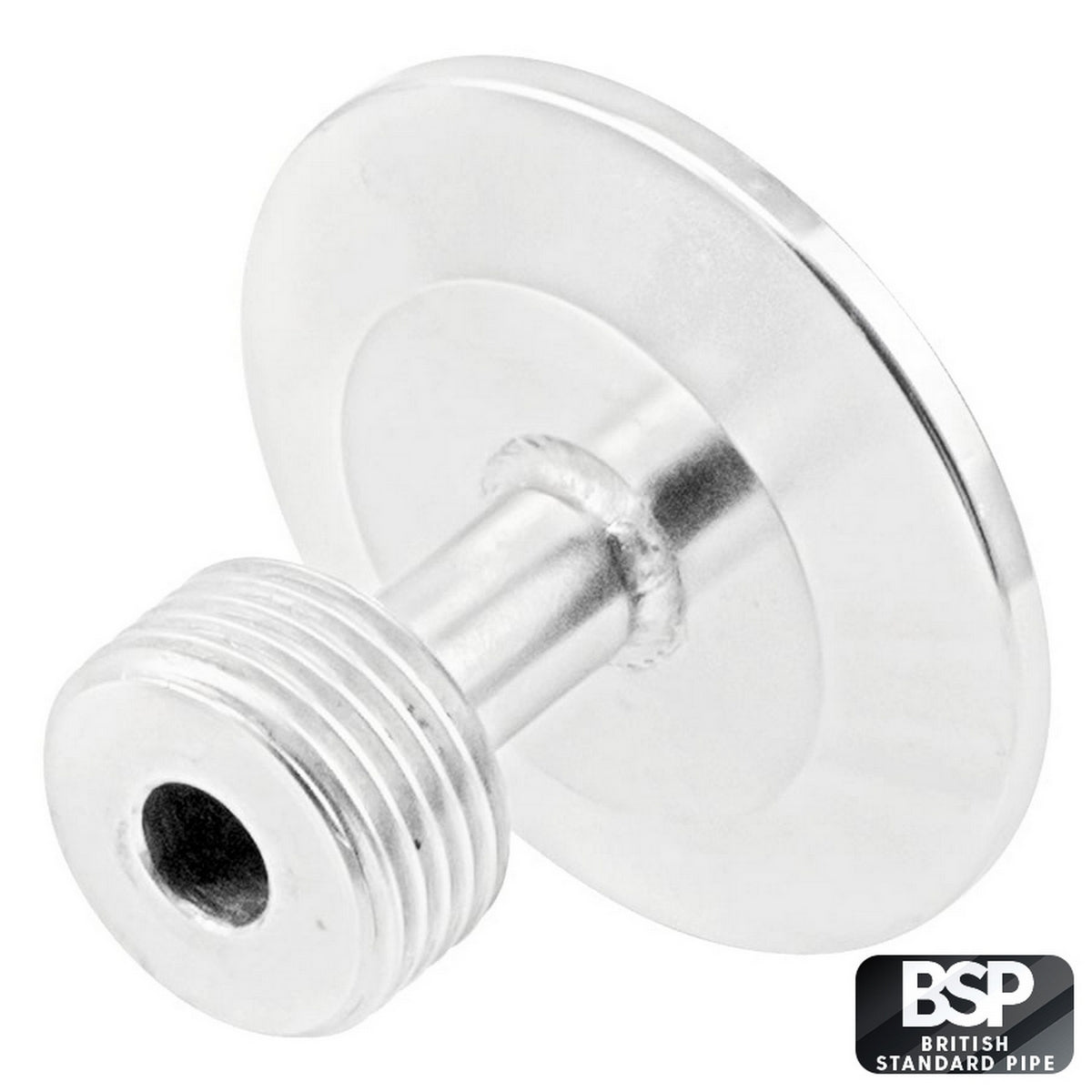 Stainless Steel Tri-Clover Fitting - 2" TC X 5/8" Male BSP