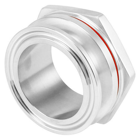Stainless Steel Tri-Clover Weldless Bulkhead - 1.5" TC