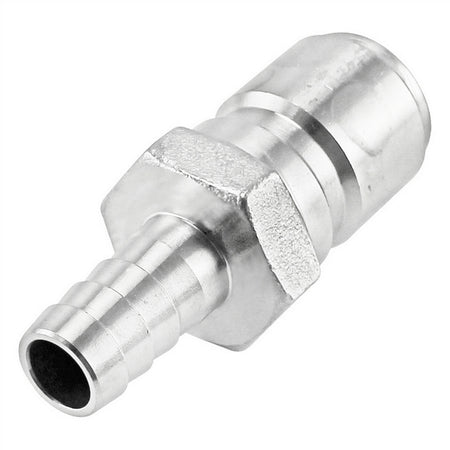Stainless Steel Quick Disconnect Fitting - Male QD X 3/8" OD Barb