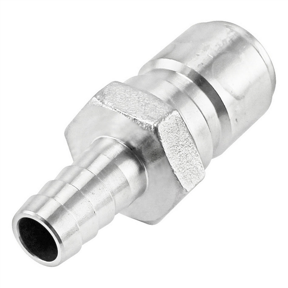 Stainless Steel Quick Disconnect Fitting - Male QD X 3/8" OD Barb