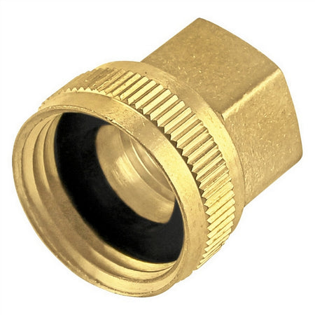Brass Fitting - 3/4" Female Garden Hose X 1/2" Female NPT (Swivel)