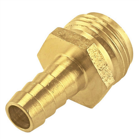 Brass Fitting - 3/4" Male Garden Hose X 1/2" OD Barb