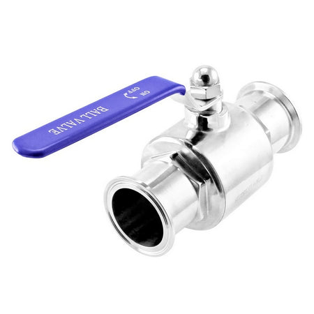 Stainless Steel Tri-Clover 2-Piece Ball Valve - 1.5" TC
