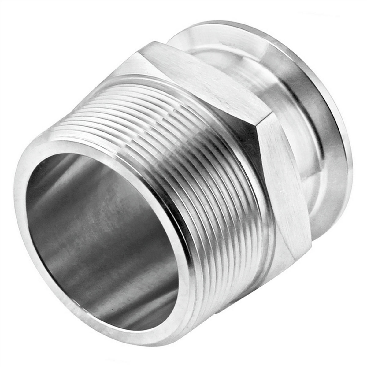 Stainless Steel Tri-Clover Fitting - 1.5" TC X 1 1/2" Male NPT