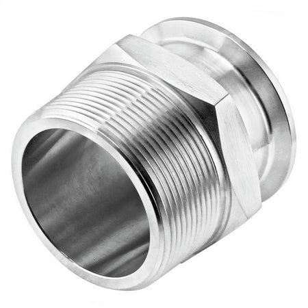 Stainless Steel Tri-Clover Fitting - 1.5" TC X 1 1/2" Male NPT