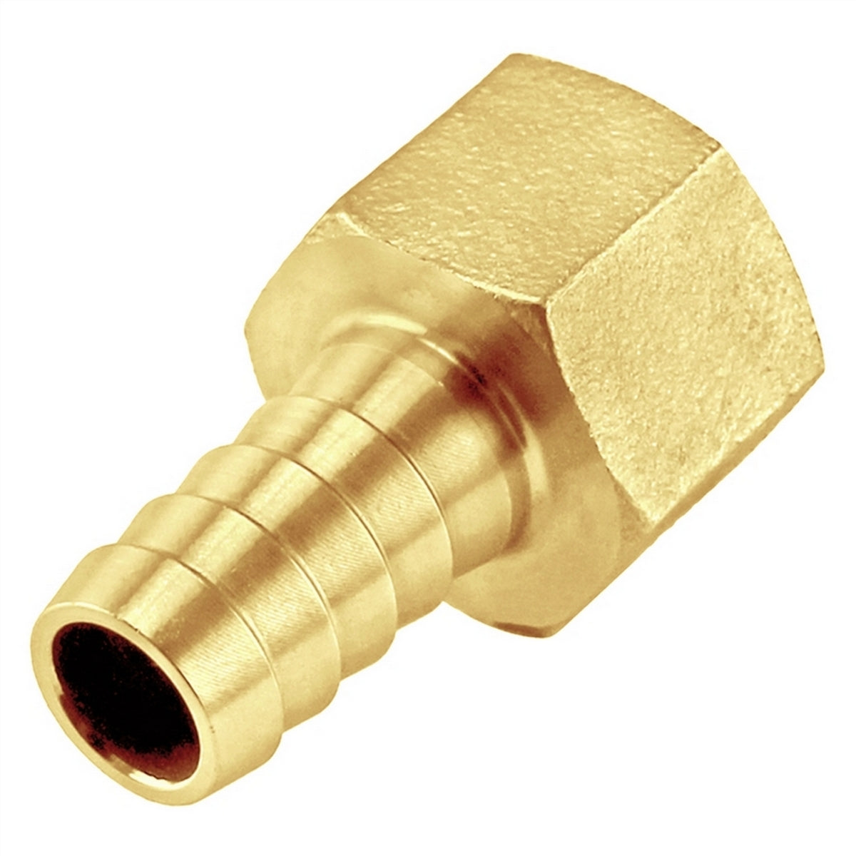 Brass Fitting - 1/2" Female NPT X 3/8" OD Barb