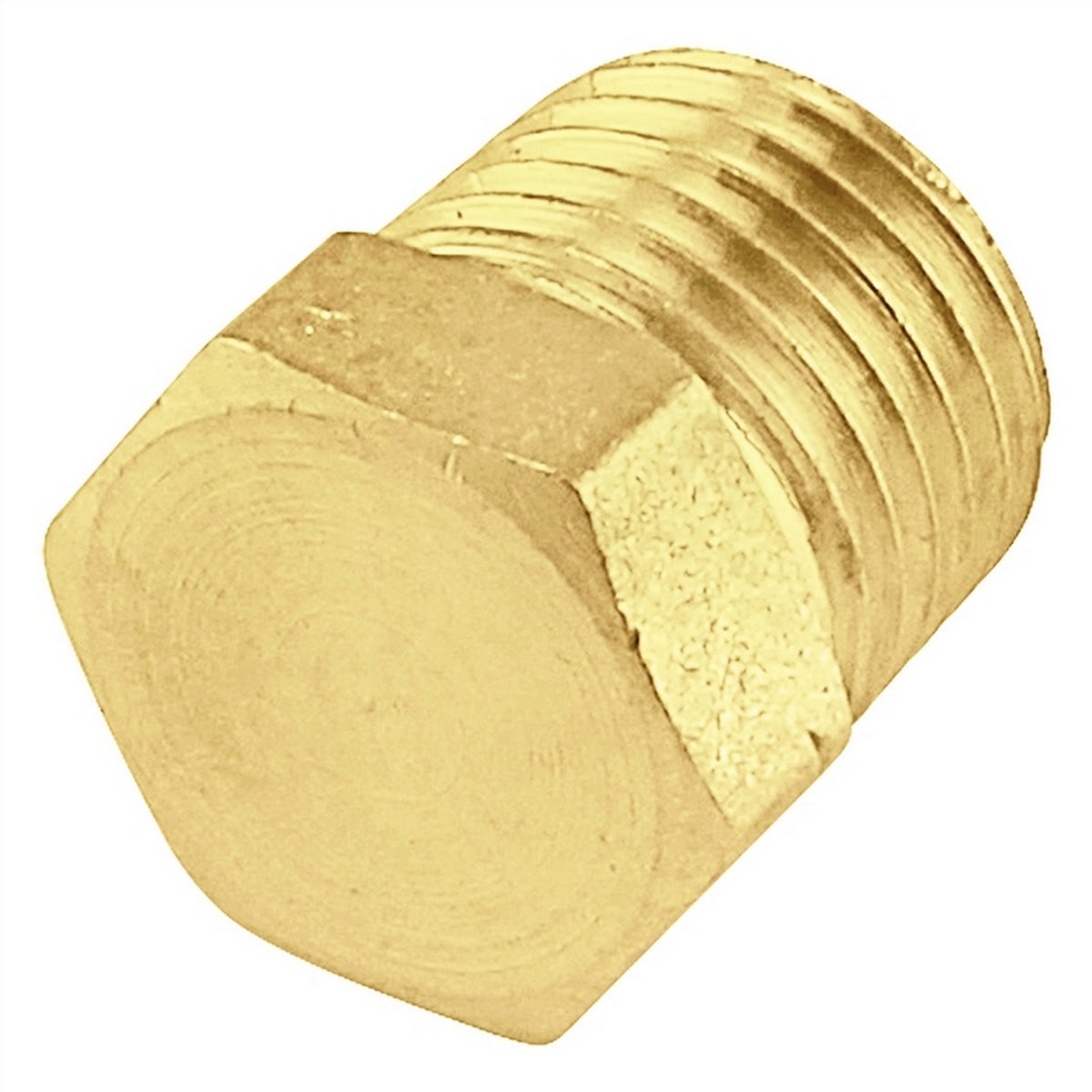 Brass Hexagon Plug - 1/4" Male NPT
