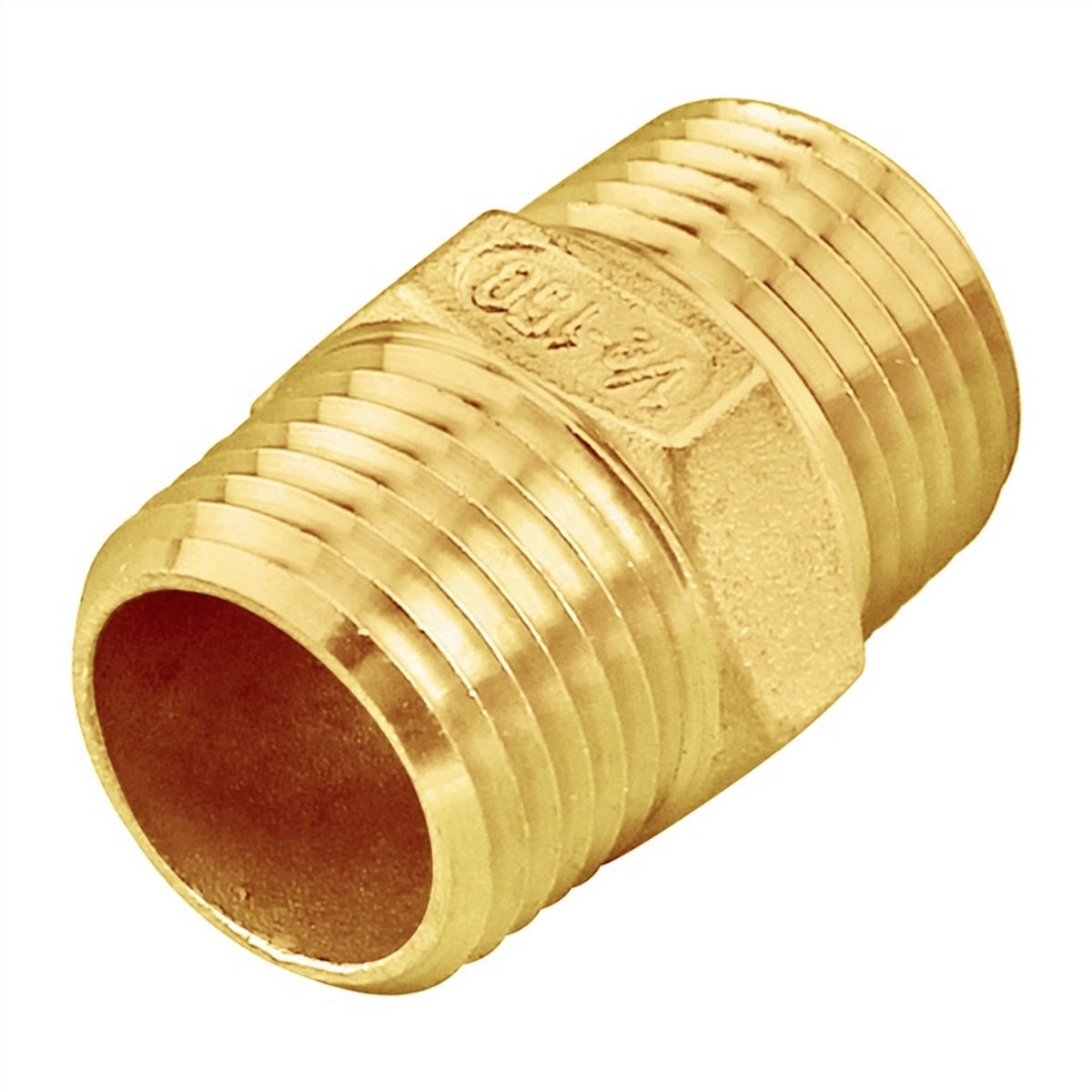 Brass Close Nipple - 1/2" Male NPT (1 3/8")