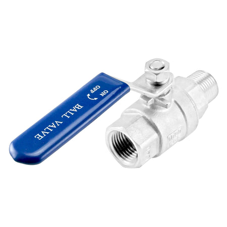 Stainless Steel 2-Piece Ball Valve - 1/2" NPT