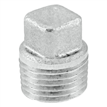 Stainless Steel Square Head Plug - 1/4" Male NPT