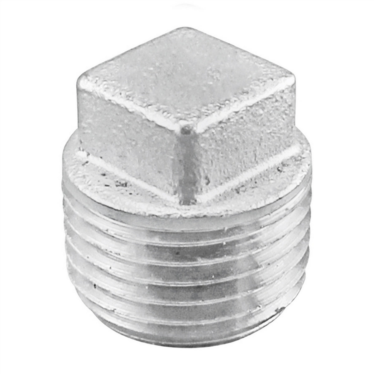 Stainless Steel Square Head Plug - 3/8" Male NPT