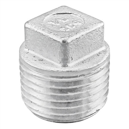 Stainless Steel Square Head Plug - 1/2" Male NPT