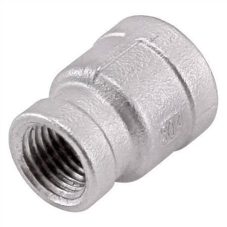 Stainless Steel Reducing Coupler - 3/8" Female NPT X 1/4" Female NPT