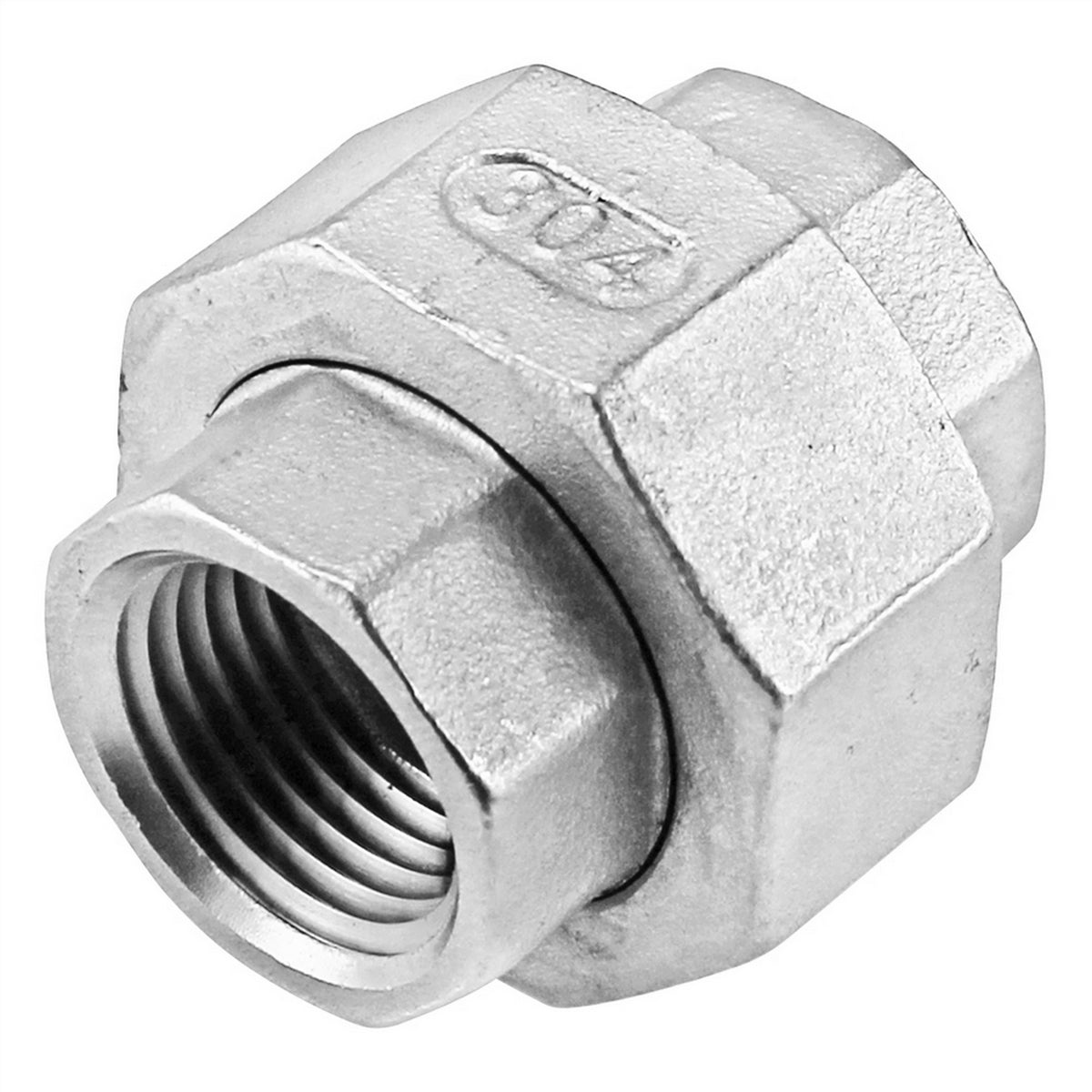 Stainless Steel Union Coupler - 3/4" Female NPT
