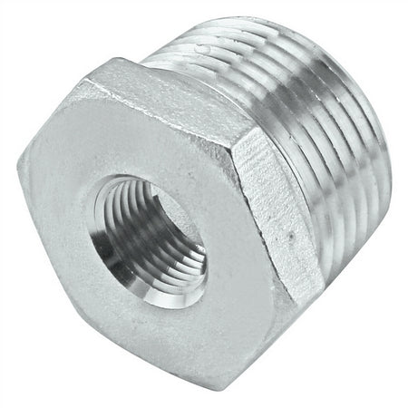 Stainless Steel Reducer Bushing - 1" Male NPT X 1/4" Female NPT