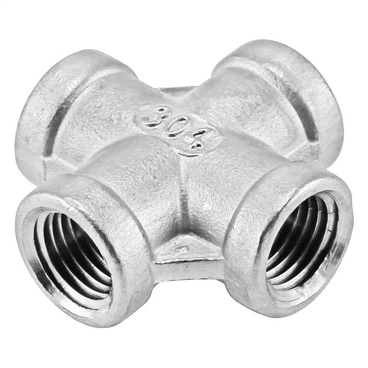 Stainless Steel Cross - 1/4" Female NPT
