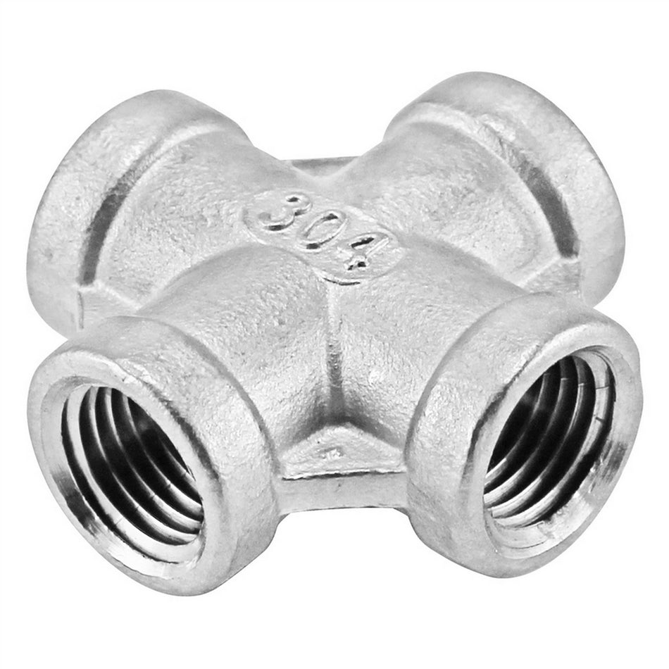 Stainless Steel Cross - 1/8" Female NPT