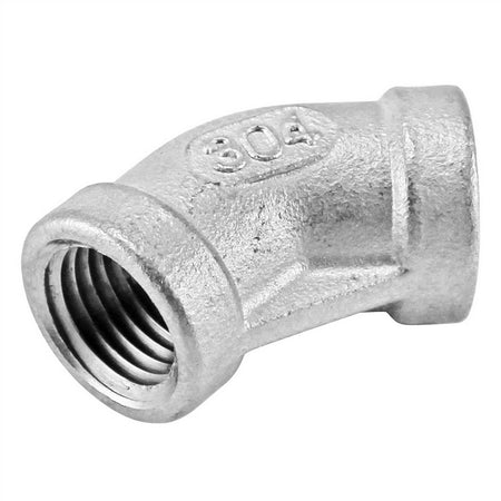 Stainless Steel 45° Elbow - 3/8" Female NPT