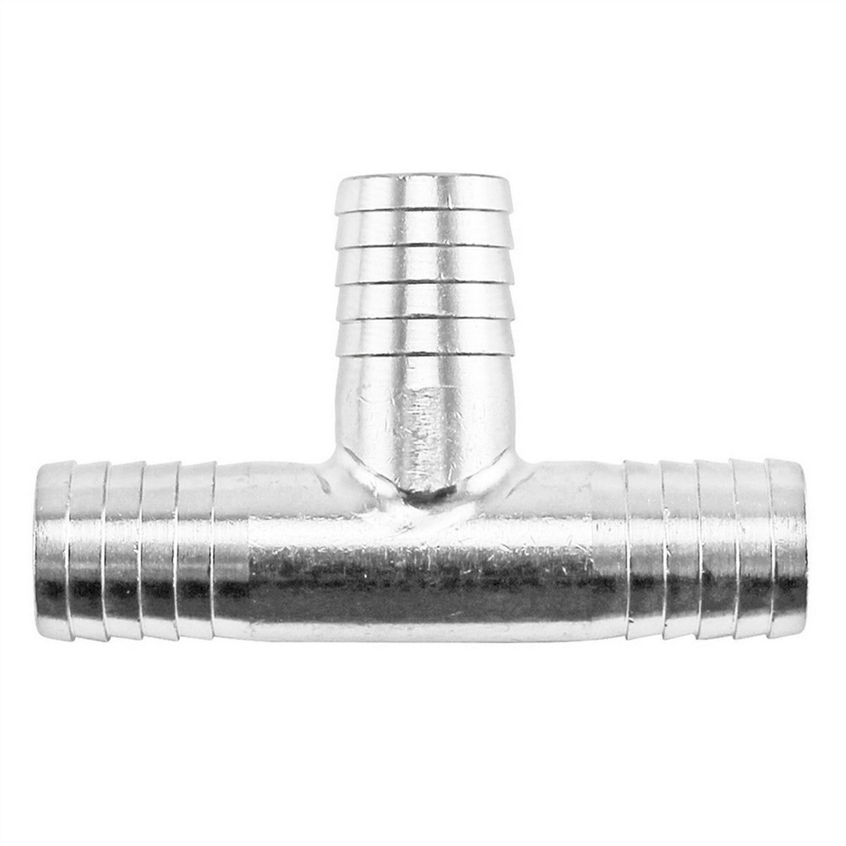 Stainless Steel Barbed Hose Splicer Tee - 1/2"
