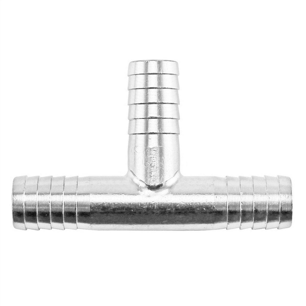 Stainless Steel Barbed Hose Splicer Tee - 3/8"
