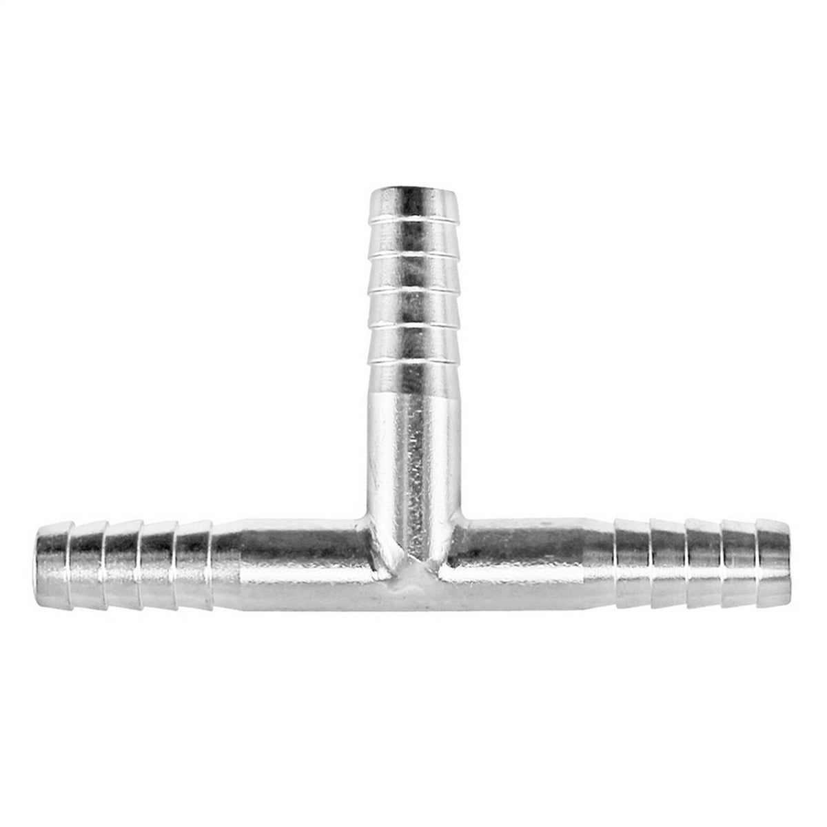 Stainless Steel Barbed Hose Splicer Tee - 1/4"