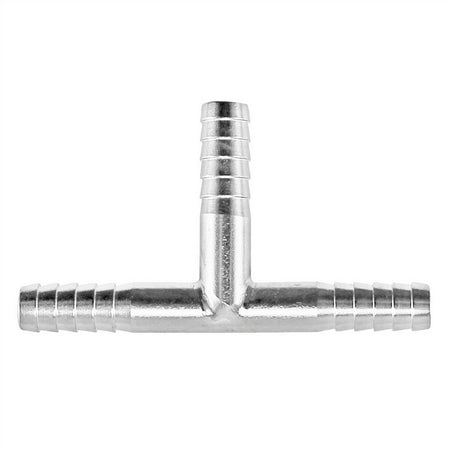 Stainless Steel Barbed Hose Splicer Tee - 1/4"