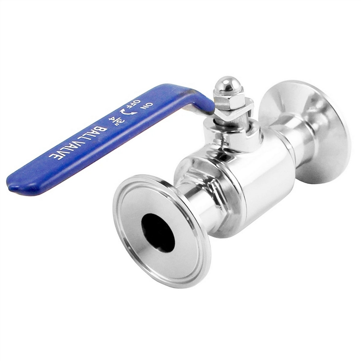 Stainless Steel Tri-Clover 2-Piece Ball Valve - 1.5" TC | Compact