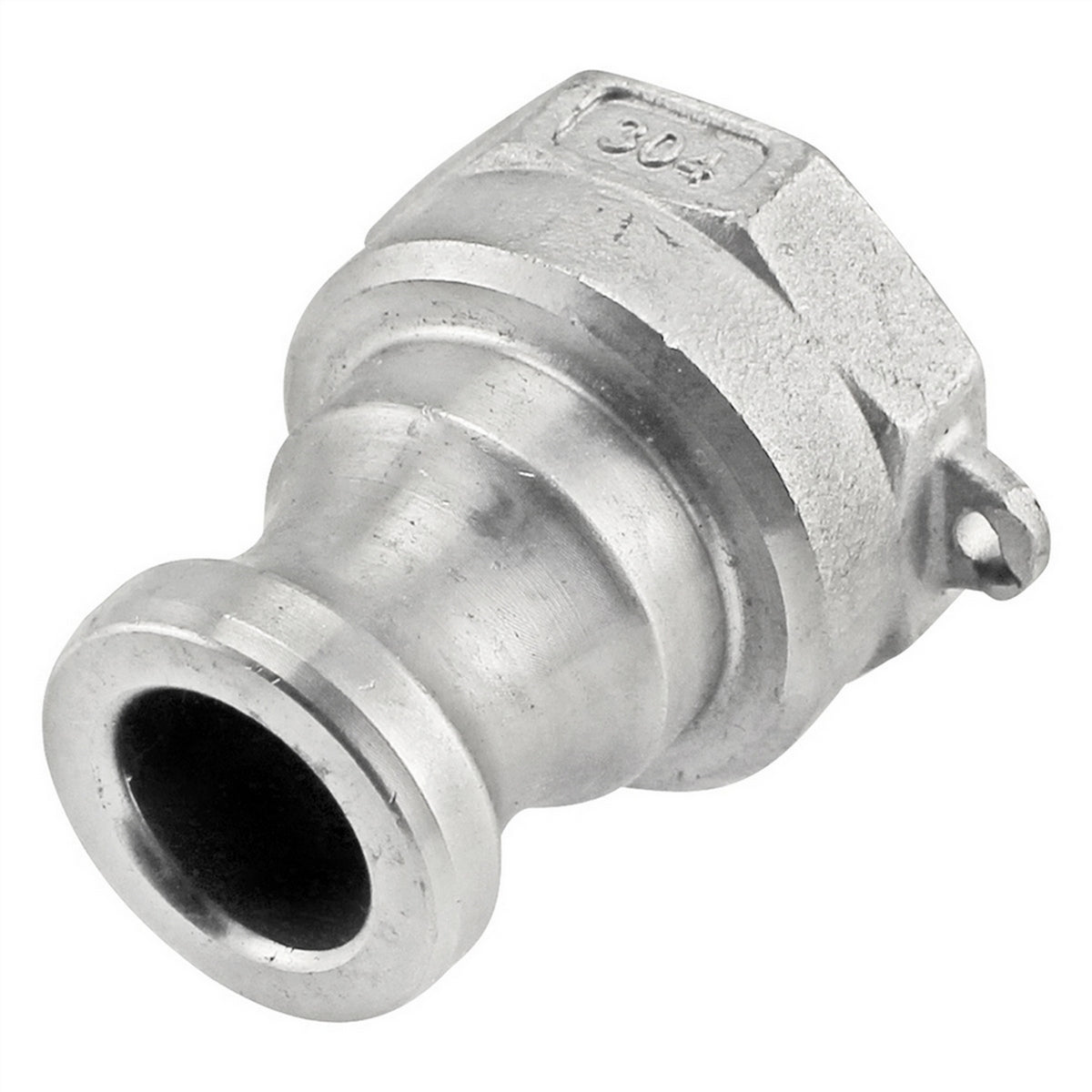 Stainless Steel Male Camlock Fitting - 1/2" Cam. X 3/4" Female NPT (Type A)