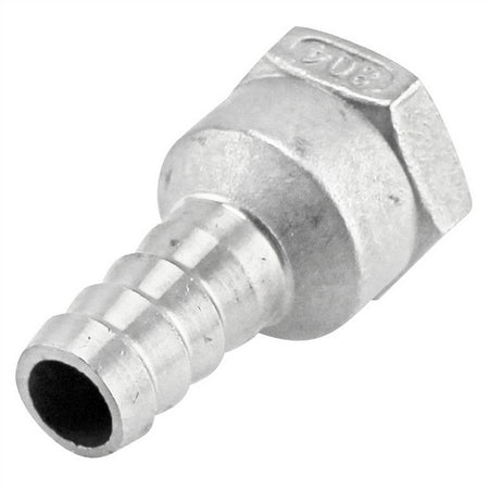 Stainless Steel Fitting - 1/2" Female NPT X 1/2" OD Barb | Heavy Duty