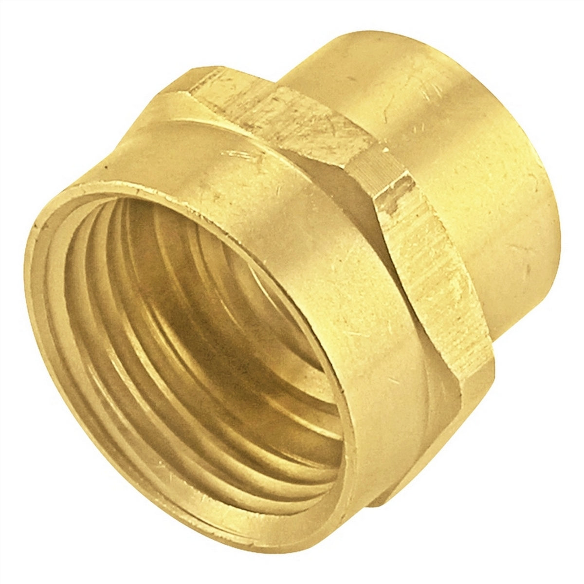 Brass Fitting - 3/4" Female Garden Hose X 1/2" Female NPT