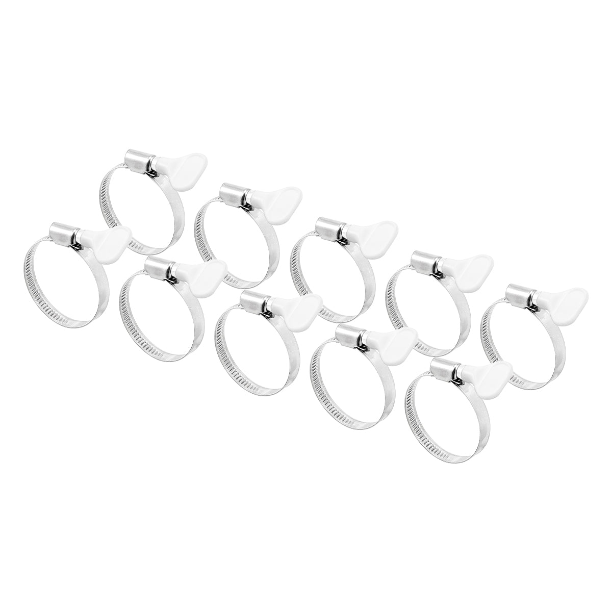 Easy-Turn (Butterfly) Hose Clamp (32mm - 50mm | Approx. 1 9/32") (10 Pack)