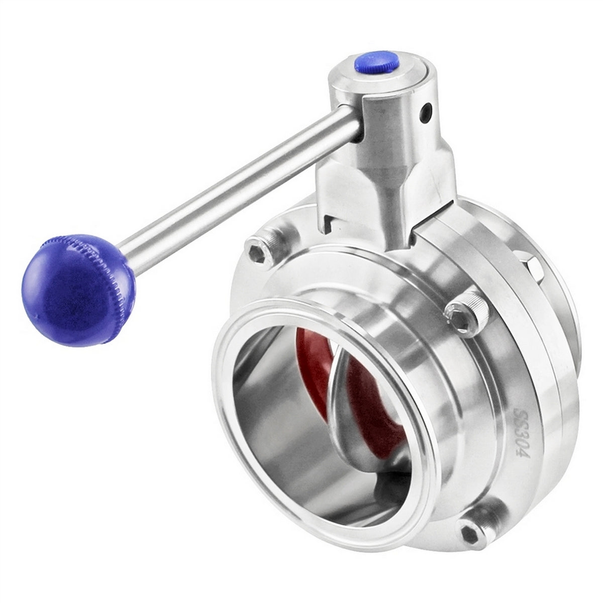 Stainless Steel Tri-Clover Butterfly Valve (Pull Trigger) - 3" TC