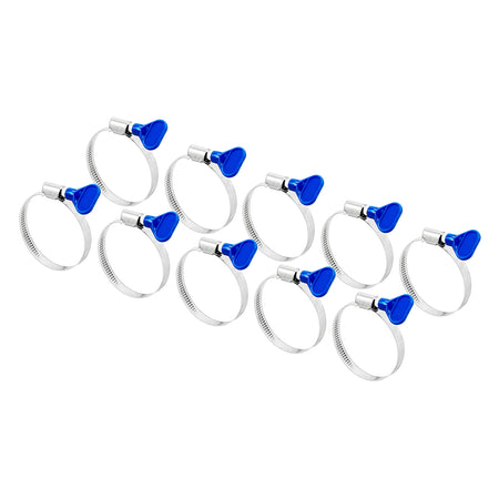 Easy-Turn (Butterfly) Hose Clamp (40mm - 60mm | Approx. 2 3/8") (10 Pack)